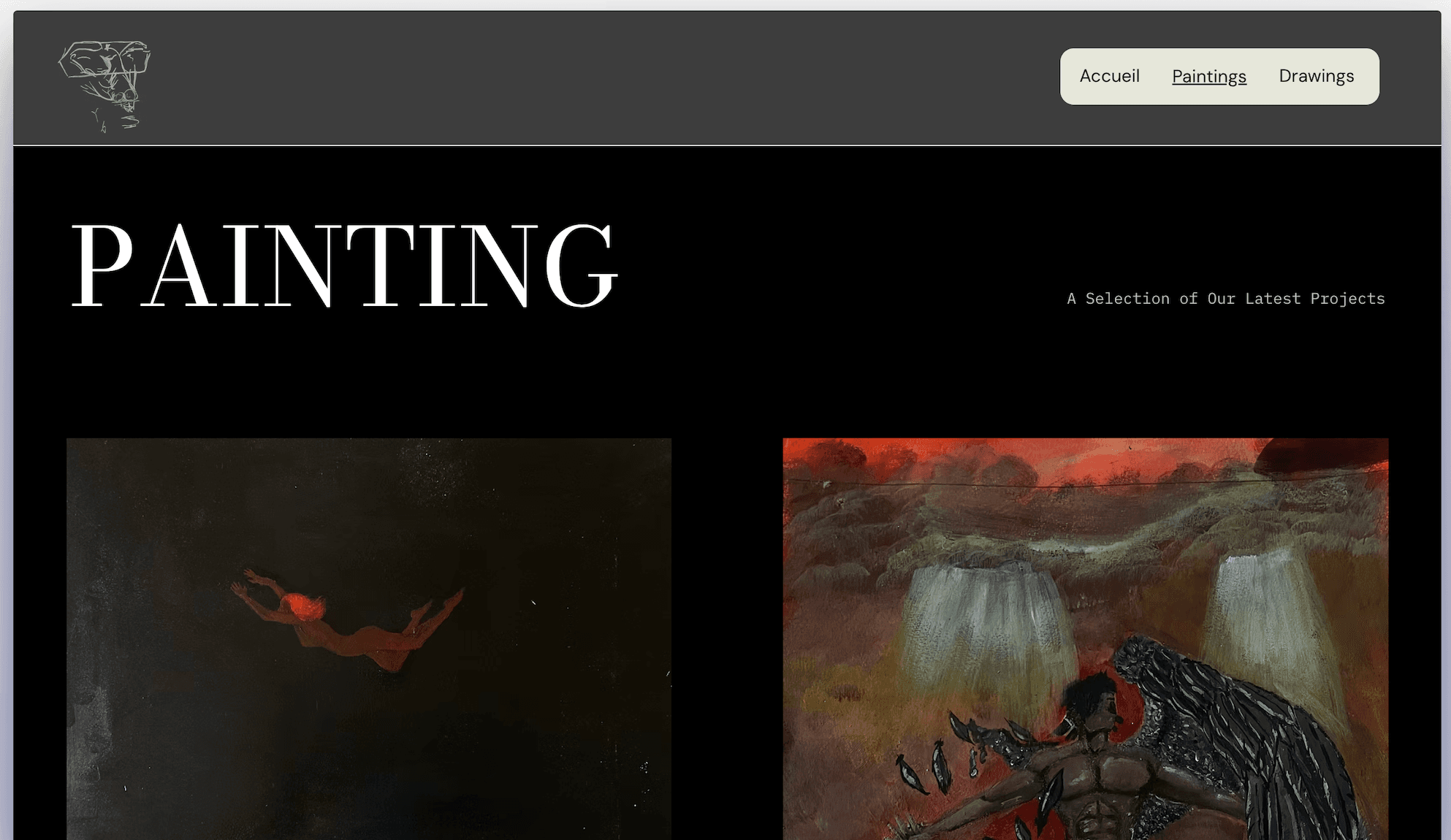 Archival painting study
